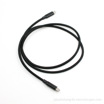Yijiashishang Wholesale 3A Fast Charging Sync Data Cable Type C to Type C Mobile Phone Accessories